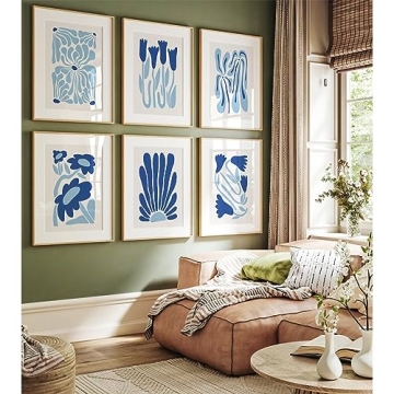 Matisse Flower Wall Art Prints Vibrant Decor Set of 6