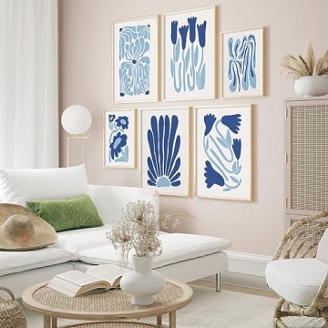 Matisse Flower Wall Art Prints Vibrant Decor Set of 6