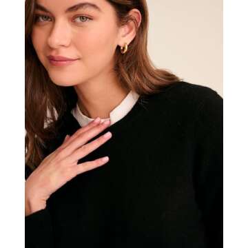 NAADAM The Original Cashmere Crewneck Sweater, Black, XS