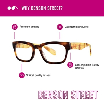 Scojo New York Benson Street Reading Glasses for Men and Women