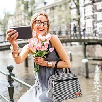BALORAY Lunch Bags for Women Lunch Tote Cooler Bag, Leak-proof Liner Insulated Lunch Box Lunch Bags for women/Picnic/Travel/Beach/Office/Work