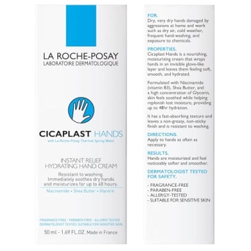 La Roche-Posay Cicaplast Hand Cream for Dry Hands 1.69oz