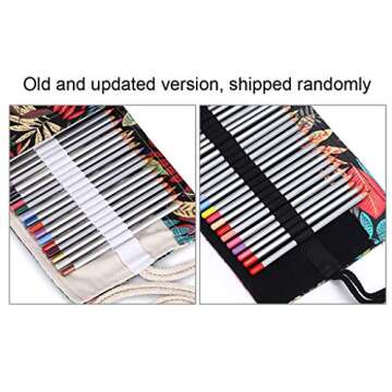 Elegant BTSKY® Canvas 72 Slot Pencil Wrap - Stylish Art Organizer