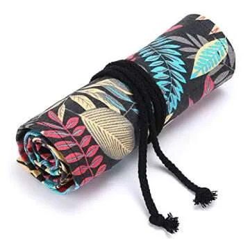 BTSKY Canvas Colored Pencil Wrap - 72 Slot Organizer