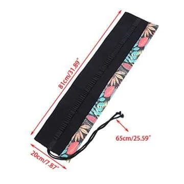 BTSKY Canvas Colored Pencil Wrap - 72 Slot Organizer
