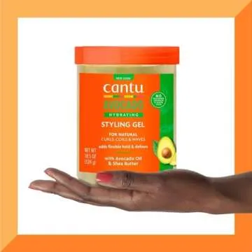 Cantu Avocado Paraben-Free Hydrating Styling Gel, 18.5 Ounce