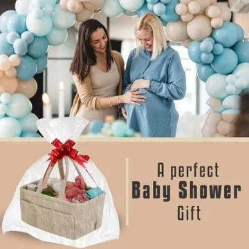 YelloIris Baby Diaper Caddy - Stylish Sherpa Organizer