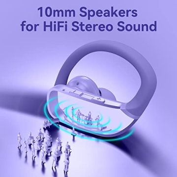 Bmani Purple Wireless Earbuds with 48hrs Playback