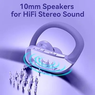 Bmani Purple Wireless Earbuds with 48hrs Playback