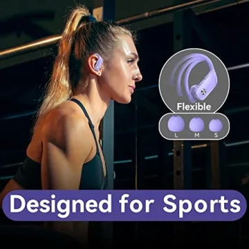 Bmani Purple Wireless Earbuds with 48hrs Playback