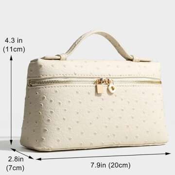 Rejolly Crossbody Bag for Women L19 Pouch Top-Handle Leather Bag Designer Shoulder Handbag Quiet Lux...