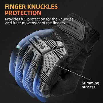 Mountain Bike Gloves with Touch Screen & Gel Pad