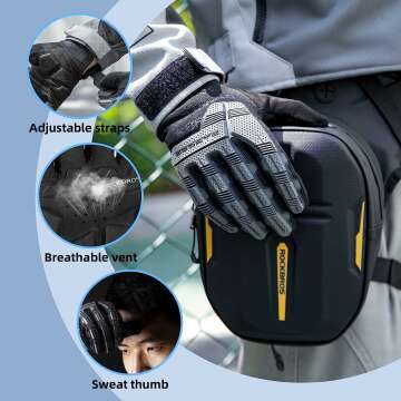Mountain Bike Gloves with Touch Screen & Gel Pad