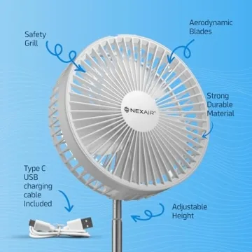 NEXAIR Premium Foldable Fan – Portable and Quiet for Home