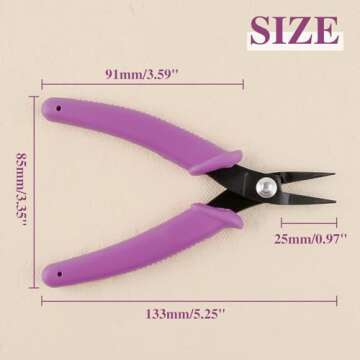 SPEEDWOX Mini Long-Nose Pliers for Jewelry Making