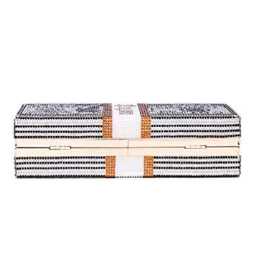 Covelin Dollar Clutch Purse for Women from, Rhinestone Evening Handbag Money Bag Black