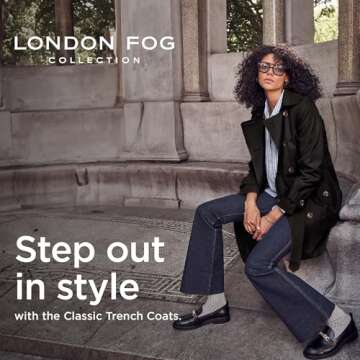 London Fog Women's Plus Size Double-Breasted Trench Coat - Chic and Functional