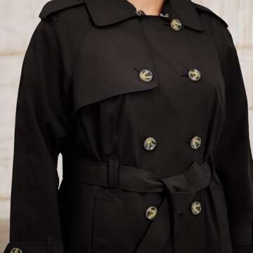 Stylish London Fog Plus Size Women's Trench Coat