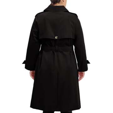Stylish London Fog Plus Size Women's Trench Coat