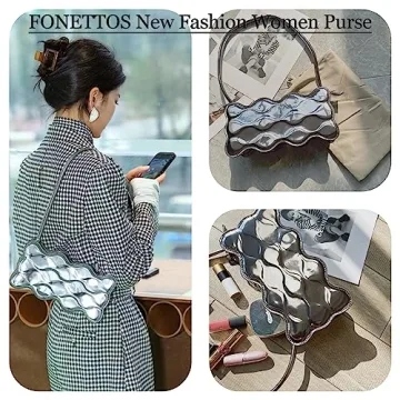 FONETTOS Trendy Shoulder Women’s Vegan Leather Bag