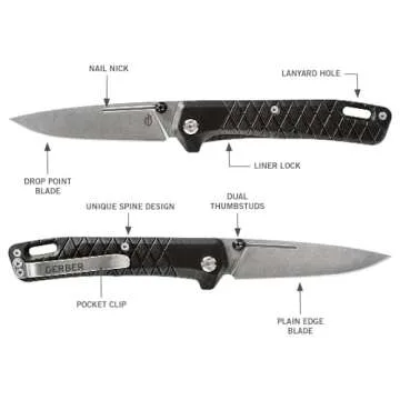 Gerber Zilch Folding Pocket Knife for Everyday Use