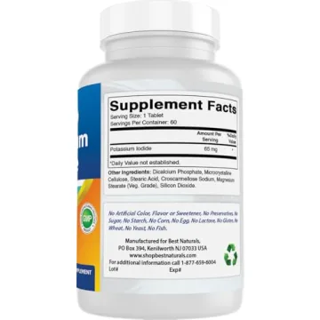 Best Naturals Potassium Iodide 65mg Supplement for Emergencies