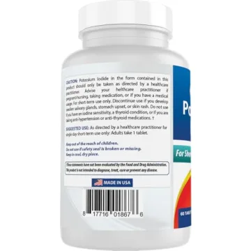Best Naturals Potassium Iodide 65mg Supplement for Emergencies