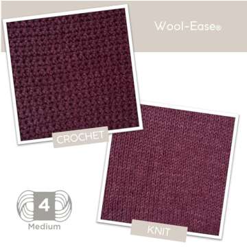 Lion Brand Wool-Ease Yarn - Worsted-Weight for All Projects