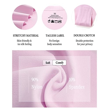 Adjustable Seamless Underwear for Women - 6 Pack Panties