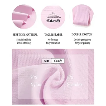 Adjustable Seamless Underwear for Women - 6 Pack Panties