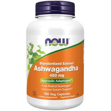 NOW Foods Ashwagandha Extract 450 mg 180 Capsule