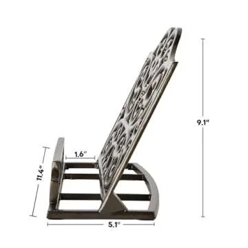 Vintage Cast Iron Cookbook Stand for Kitchen & Home Decor