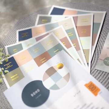 OFFILICIOUS Boho Bible Book Tabs – 100 Soft-Touch, Laminated Bible Tabs for Holy Bible – Durable Tabs for Bible – Protestant & Catholic Bible Tabs Large Print – Bible Tabs for Women