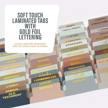 Stylish Offilicious Boho Bible Tabs for Women - 100 Durable Tabs