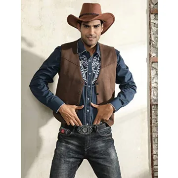 Stylish PJ PAUL JONES Suede Leather Vest for Men