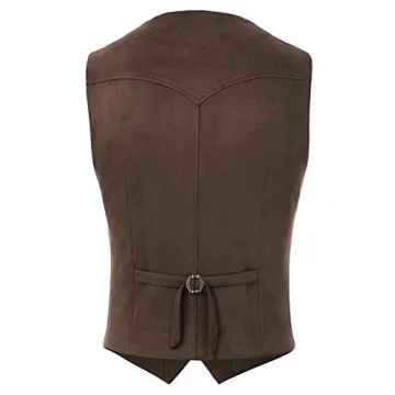 Stylish PJ PAUL JONES Suede Leather Vest for Men