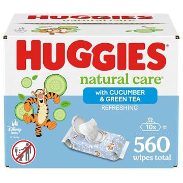 Huggies Natural Care Baby Wipes for Gentle Cleaning