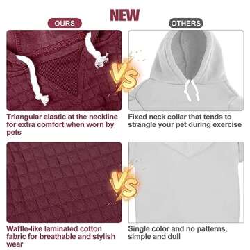 BEAUTYZOO Dog Hoodie for Small Medium Large Dogs, Winter Fall Warm Dog Clothes for Puppy S M Sized Dogs Girl Boy, Dog Sweater Shirt Hoodies with Pocket Bulldog Pitbull Cat Clothing Coat