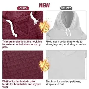 BEAUTYZOO Dog Hoodie for Small Medium Large Dogs, Winter Fall Warm Dog Clothes for Puppy S M Sized Dogs Girl Boy, Dog Sweater Shirt Hoodies with Pocket Bulldog Pitbull Cat Clothing Coat