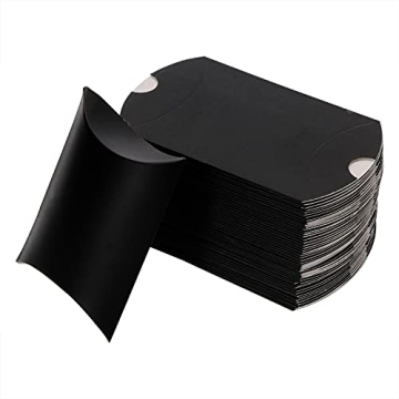 Shapenty Kraft Paper Pillow Candy Gift Boxes for Wedding Christmas Birthday Baby Shower Engagement P...