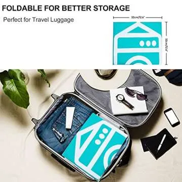 Sylfairy 2 Pack Extra Large Travel Laundry Bag, Dirty Clothes Organizer with Drawstring,Heavy Duty Travel Laundry Bags,Easy Fit a Laundry Hamper Travel Essentials