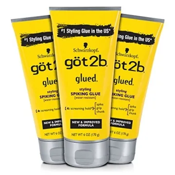 Got2b Glued Spiking Hair Gel 3 Pack - Ultimate Strong Hold Styling