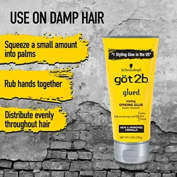 Got2b Glued Spiking Hair Gel 3 Pack Strong Hold Styling