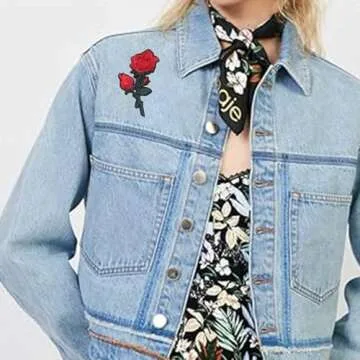 60Pcs Flower Embroidered Patches for Creative Designs