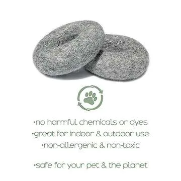 Creature ECO Organic Wool Ring Dog Toys for Moderate Chewers - Eco-Friendly Puppy Toys for Interactive Play - Natural Non Toxic Fetch Toy, Safe for Your Pet & The Planet - 2 Pack