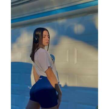 STUNNY Women Athletic Workout Shorts for Women Seamless Active Gymbutt Lifting Scrunch Intensify Hig...