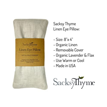 Sacksy Thyme Lavender Eye Pillow - Organic & Versatile Relaxation