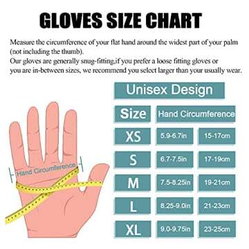 Koxly Winter Gloves Men Women Touch Screen Glove Anti-Slip Windproof Waterproof Texting Gloves for Running Cycling