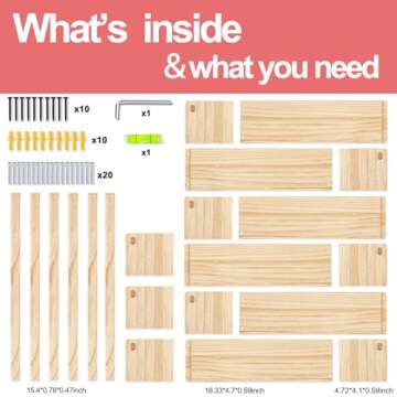 Fixwal Nursery Bookshelves, 32in Floating Bookshelves for Wall Set of 3, Wood Wall Mounted Floating Shelves for Baby Nursery Decor and Toys Storage (Natural Wood)