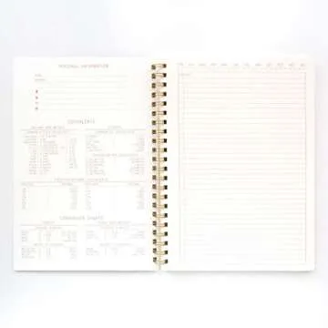 DesignWorks Ink 8.25" x 11.6" Juniper Green Textured Paper Twin Wire Spiral No. 1 Notebook Journal with 160 Lined Pages for Work, Writing, Journaling